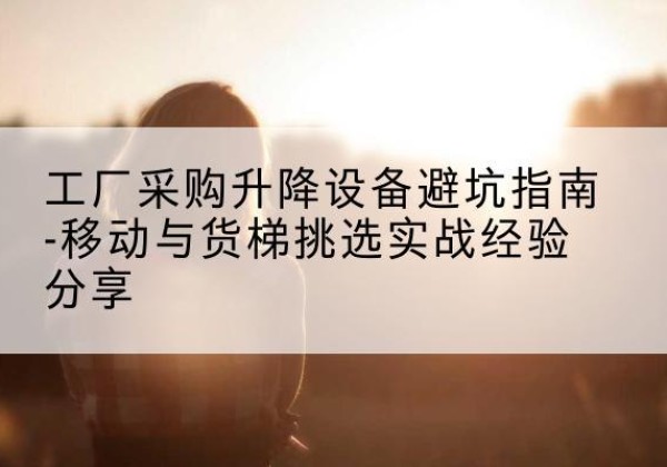 岷县移动式升降机怎么选-工厂采购升降设备避坑指南-移动与货梯挑选实战经验分享
